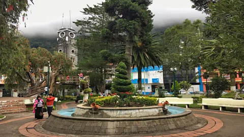 Eliot Stein The town of Baños, Ecuador, sits in the shadow of Tungurahua, a wildly active volcano (Credit: Eliot Stein)