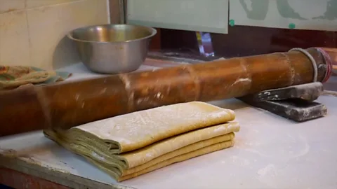 Matthew Keegan Hong Kong, noodles, bamboo, dough