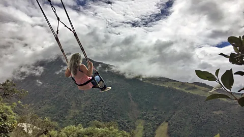 Eliot Stein After the photo went viral, tourists started flocking to La Casa del Arbol to ride the swing (Credit: Eliot Stein)