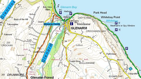 Map of Glenarm.