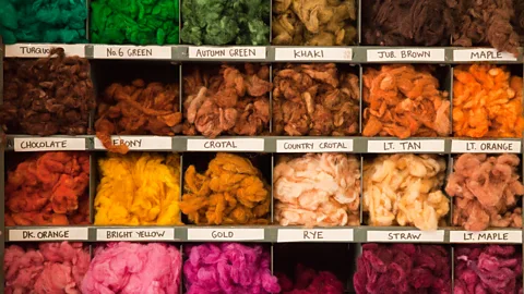 Harris Tweed Authority Harris Tweed is coloured using natural dyes to reflect the islands’ landscape (Credit: Harris Tweed Authority)