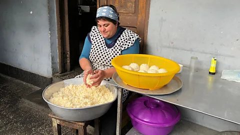 David Farley For khachapuri to be delicious it needs to be made by happy people (Credit: David Farley)
