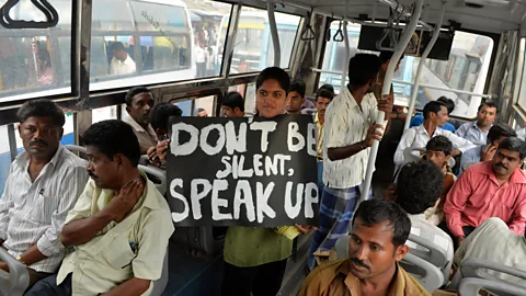 Getty Images Texas Rice University research found causes of sexual harassment include a belief that men 'should be aggressors and women gatekeepers' (Credit: Getty Images)