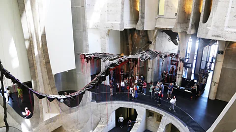 Zeitz Mocaa South African artist Nicholas Hlobo created this dragon, a figure out of Xhosa legend, to hang in the Zeitz Mocaa atrium (Credit: Zeitz Mocaa)