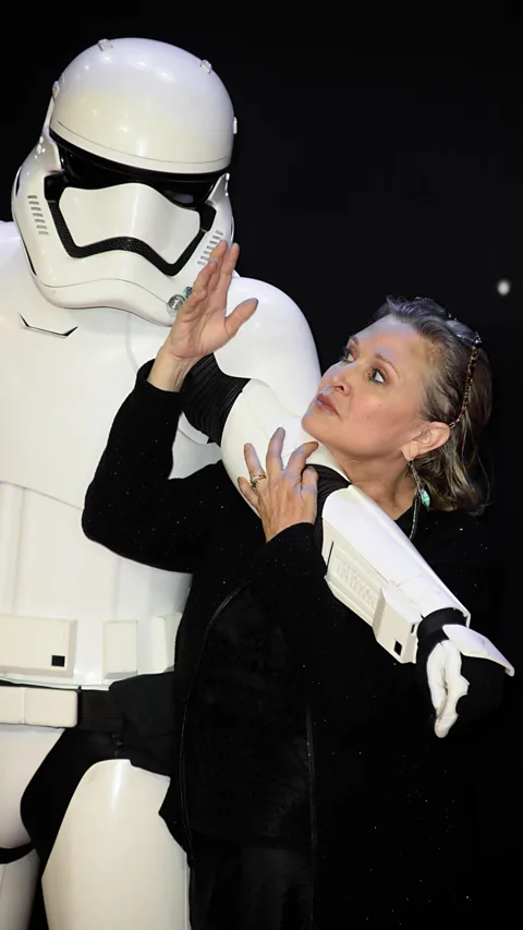 Alamy Fisher often expressed ambivalence about her Star Wars superfame, but she came to embrace it in later years with roles in The Force Awakens and The Last Jedi (Credit: Alamy)