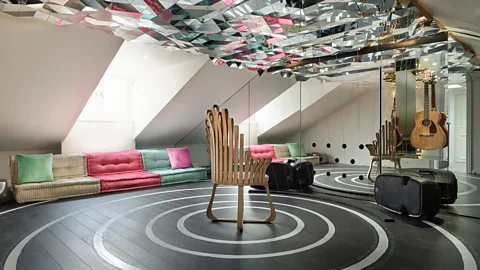 Roger Gooding French architect Philippe Maidenberg collaborated with furniture company Roche Bobois to create the Dreamers Lounge (Credit: Roger Gooding)