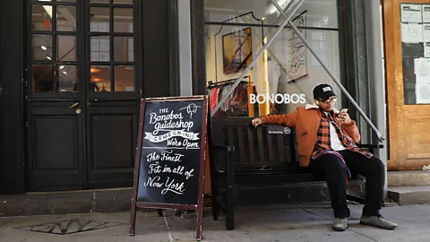 Getty Images At menswear store Bonobos you have a guide who is your personal shopper they offer advice but the clothing on the racks stays in the shops (Credit: Getty Images)