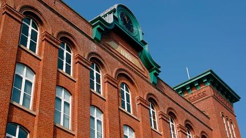 Alamy One of the mightiest early temples devoted to industrial technology was the ambitious Houldsworth Mill in Cheshire, England, founded in 1865 (Credit: Alamy)