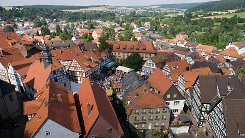 H Leue/LOOK-foto/Getty Images The author travelled to Schlitz, Germany, to visit a distant cousin of Shapira’s late wife (Credit: H Leue/LOOK-foto/Getty Images)