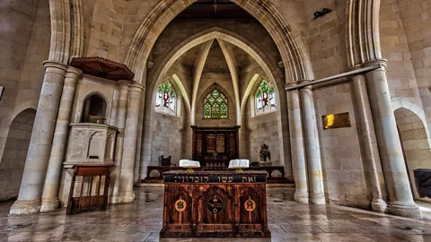 Reynold Mainse/Design Pics/Getty Images Shapira married his wife and baptized his two daughters in Jerusalem’s Christ Church (Credit: Reynold Mainse/Design Pics/Getty Images)