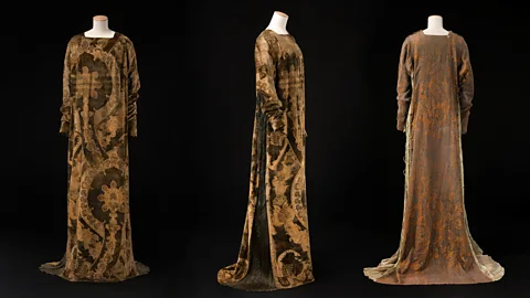 Stéphane Piera / Galliera / Roger-Viollet The silk and taffeta Eleonora dress of 1912 is by Mariano Fortuny (Credit: Stéphane Piera / Galliera / Roger-Viollet)