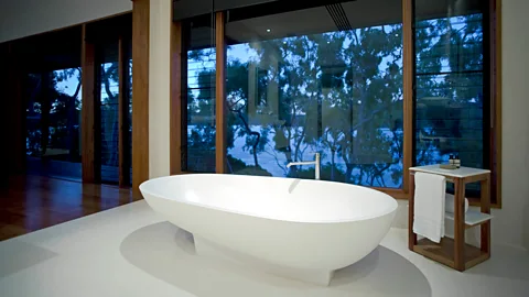 Getty Images Contemporary bathrooms have come to resemble those of hotels, evolving into a sensual home spa, and an opportunity to showcase understated luxury (Credit: Getty Images)