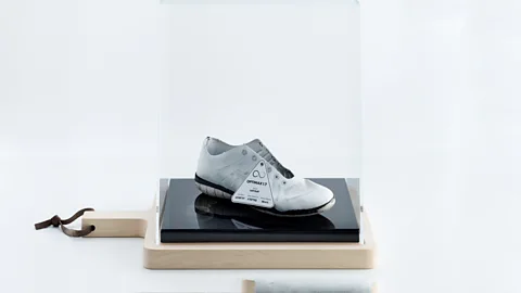 Ideo Optimax is a new running shoe, whose fit and performance improves with use (Credit: Ideo)