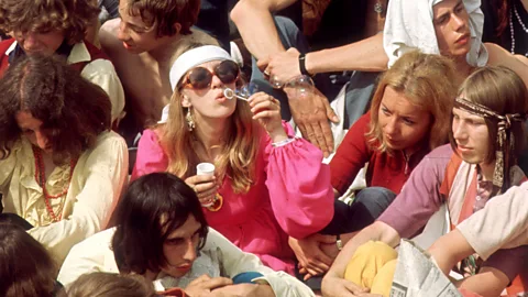 Getty Images Boomer music fans gather in Hyde Park to see the Rolling Stones in concert in 1969 (Credit: Getty Images)