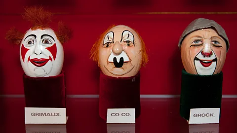 Javier Hirschfeld The greatest clowns of their eras have their designs memorialised using the eggs (Credit: Javier Hirschfeld)