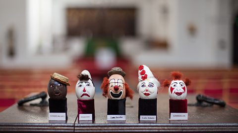 Javier Hirschfeld The Clown's Church in London is home to the eggs and a wide range of other clown props, costumes and more (Credit: Javier Hirschfeld)