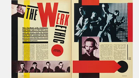 Nick Logan/The Face Archive An early Face spread: art director Neville Brody's innovative typography and layouts were much imitated in the 1980s (Credit: Nick Logan/The Face Archive)