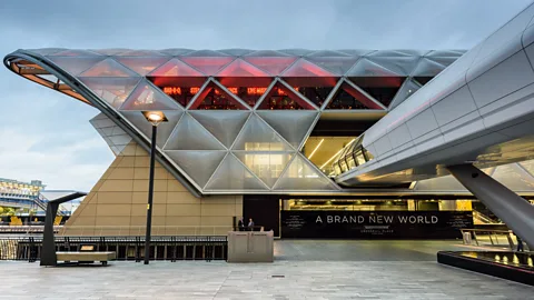 Crossrail The sleek public roof garden above the Canary Wharf Crossrail station in London (Credit: Crossrail)