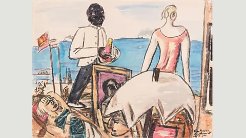 Kunstmuseum Bern Max Beckmann was also among the artists whose work Gurlitt appreciated - Zandvoort Strandcafe (1934) pictured (Credit: Kunstmuseum Bern)