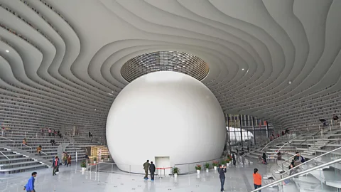 Alamy The swirling hall is five-stories high (Credit: Alamy)