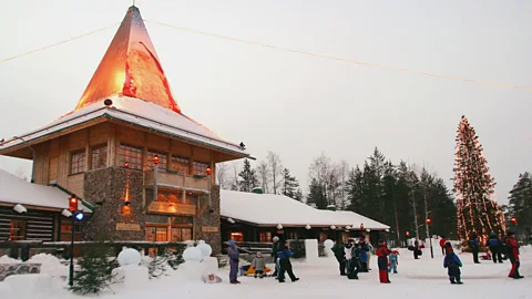 Tony Lewis/Getty Images Visitors can meet the Finnish Santa at the Santa Claus Village in Rovaniemi (Credit: Tony Lewis/Getty Images)