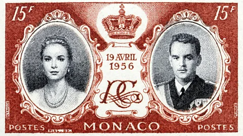 Alamy This stamp commemorates Kelly’s wedding – her son now rules Monaco as Prince Albert II (Credit: Alamy)