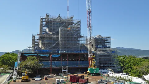 Mike MacEacheran Reconstructing the castle will ultimately cost the Japanese government 63.4 billion yen (Credit: Mike MacEacheran)