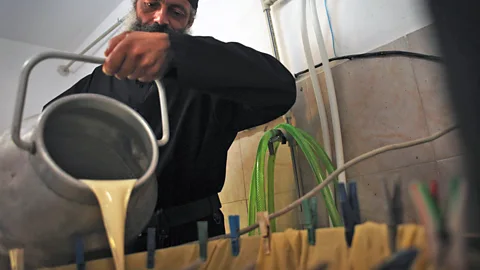 NIKOLAY DOYCHINOV/Getty Images Traditional yoghurt making is experiencing a revival in Bulgaria (Credit: NIKOLAY DOYCHINOV/Getty Images)