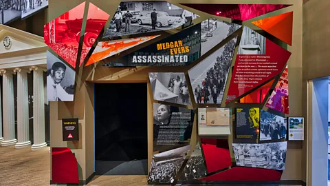 Mississippi Civil Rights Museum An exhibit in the Mississippi Civil Rights Museum looks at the assassination of American civil rights leader Medgar Evers (Credit: Mississippi Civil Rights Museum)