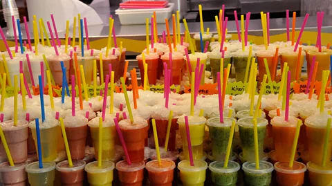 Alamy An industry selling food and drinks with many claims of health benefits has mushroomed around the wellness trend (Credit: Alamy)