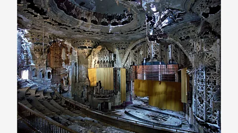Yves Marchand & Romain Meffre Yves Marchand and Romain Meffre took this photo of a theatre at the United Artists film studio in Detroit in 2005 (Credit: Yves Marchand & Romain Meffre)