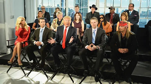 Getty For 14 seasons of The Apprentice Trump made executive decisions; for his supporters it wasn’t a huge leap to the presidency (Credit: Getty)