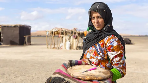 Chris Griffiths Madfouna – a stuffed flatbread prepared using a handful of staple (Credit: Chris Griffiths)
