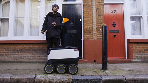 Programming a robot delivery vehicle