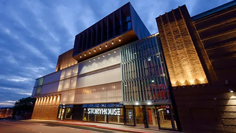 Getty Images Storyhouse arts venue in Chester, UK, is an extension of a remodelled 1930s cinema, and was designed by Bennetts Associates (Credit: Getty Images)