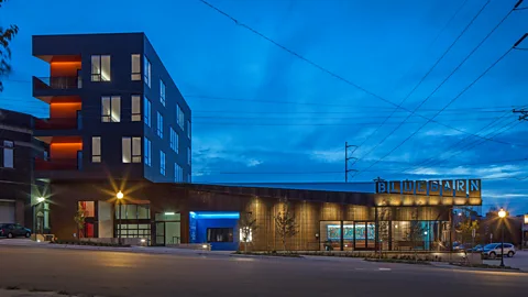 Tom Kessler The Bluebarn theatre in Omaha, Nebraska, was designed by US architecture firm Min | Day (Credit: Tom Kessler)