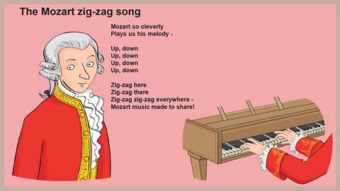 Lyrics - The Mozart zig-zag song