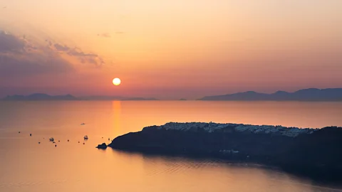 Lee Frost/Getty Images Giannis Bellonias: “I just can’t put the sunset in words” (Credit: Lee Frost/Getty Images)