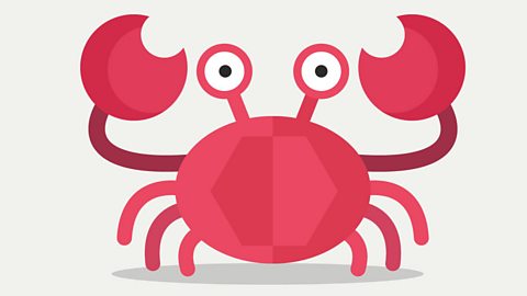 An illustrated crab.