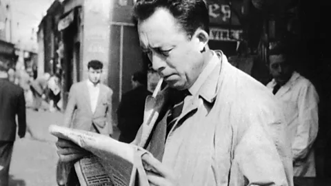 Getty The legendary Albert Camus – shown here in 1959 – was one of the many writers who flourished in Paris in the 1940s (Credit: Getty)