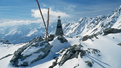 Alamy Where Ötzi the iceman met his fate may not seem very comfortable, but it proved key for preserving his remains (Credit: Alamy)