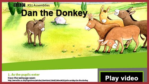 Palm Sunday - 'Dan the Donkey'