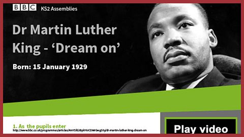 Dr Martin Luther King - 'Dream on'