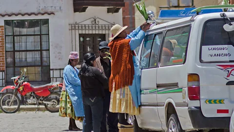 Jenny Adams People bring their new cars to Copacabana to have them blessed (Credit: Jenny Adams)