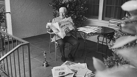 Getty Chaplin received an honorary award for his lifetime of work at the 1972 ceremony, followed by a 12-minute standing ovation – the longest in Oscars history (Credit: Getty)