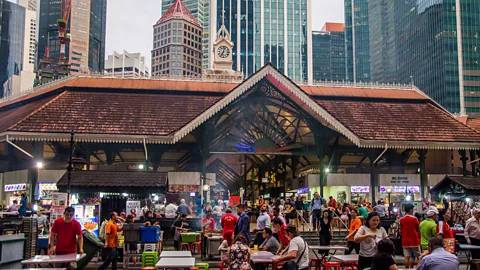 travelgame/Getty Images To ‘chope’ means to reserve a table by leaving something such a packet of tissues or an umbrella (Credit: travelgame/Getty Images)