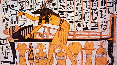 Alamy Ancient Egyptians depicted Anubis, the god who took departed souls to the underworld, in a shade similar to the most fertile soil (Credit: Alamy)