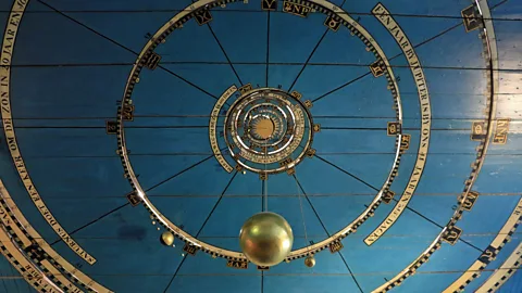 Mike Maceacheran Eisinga’s solar system is reduced by a factor of one trillion, with every 1mm representing one million km (Credit: Mike Maceacheran)