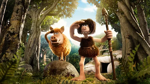 Lionsgate/Entertainment/Alamy Nick Park's animation, Early Man, tells the tale of an innovative Stone Age tribe versus a more sophisticated Bronze Age group
(Credit: Lionsgate/Entertainment/Alamy)