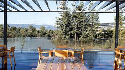 Getty Images Bringing the outside in - the new Apple HQ, Apple Park has nine thousand newly planted trees (Credit: Getty Images)